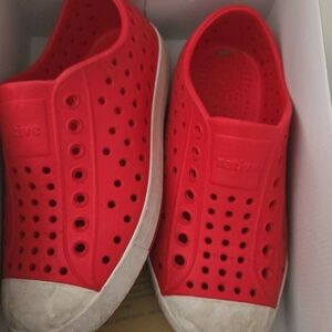 Native Torch Red and Shell White Slip-Ons